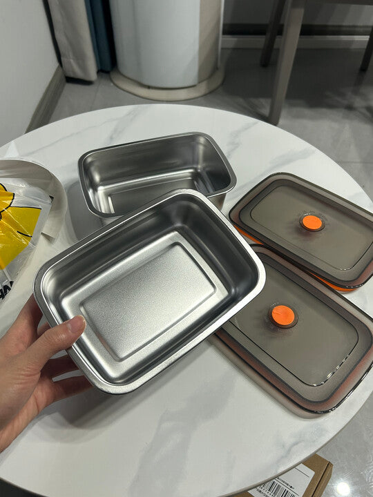 🇮🇹 (Prendi 6+3 gratis) Scatola ermetica in acciaio inox tedesco 316 per conservare gli alimenti
