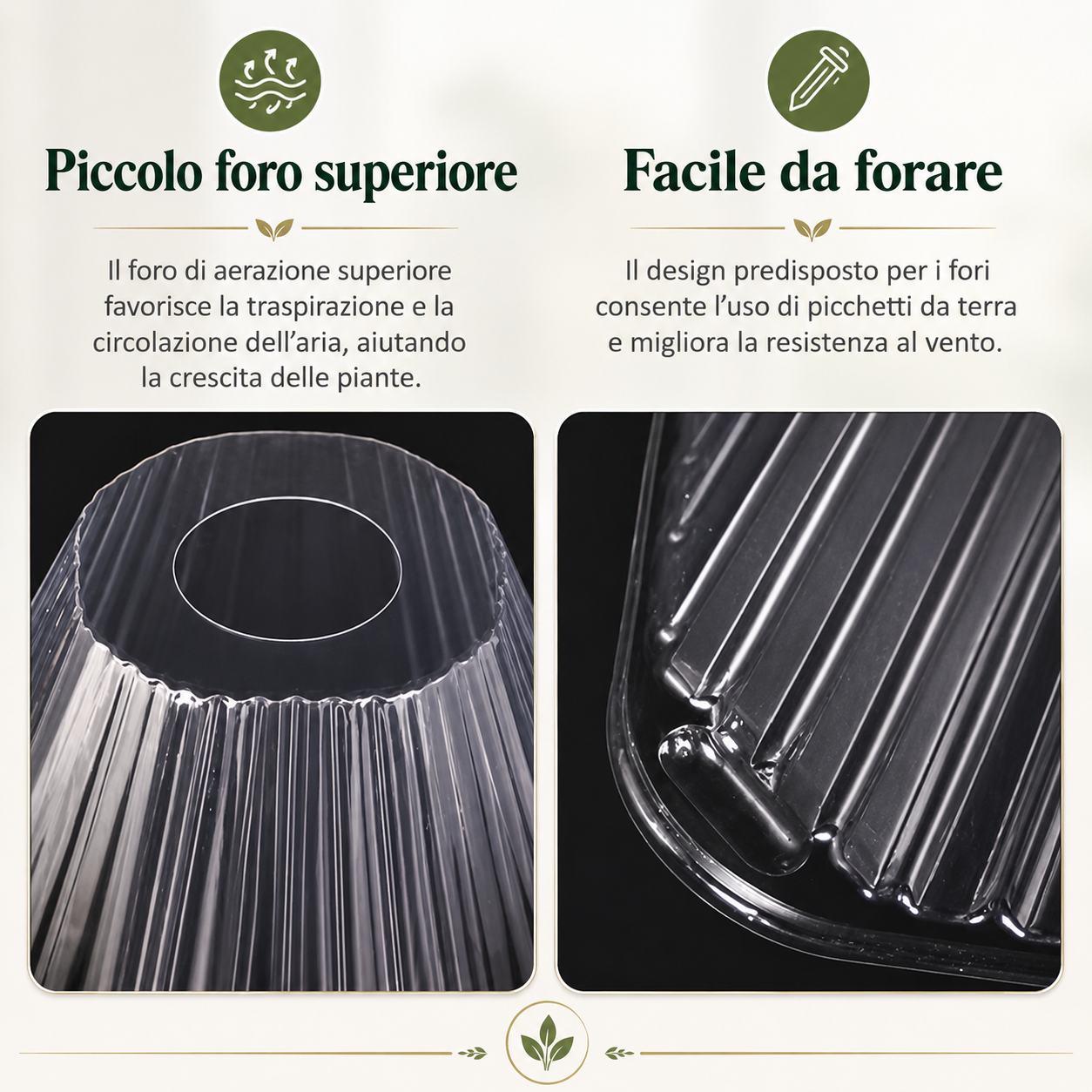 🌱 Copertura Protettiva per Piante – Riutilizzabile, Facile da Installare