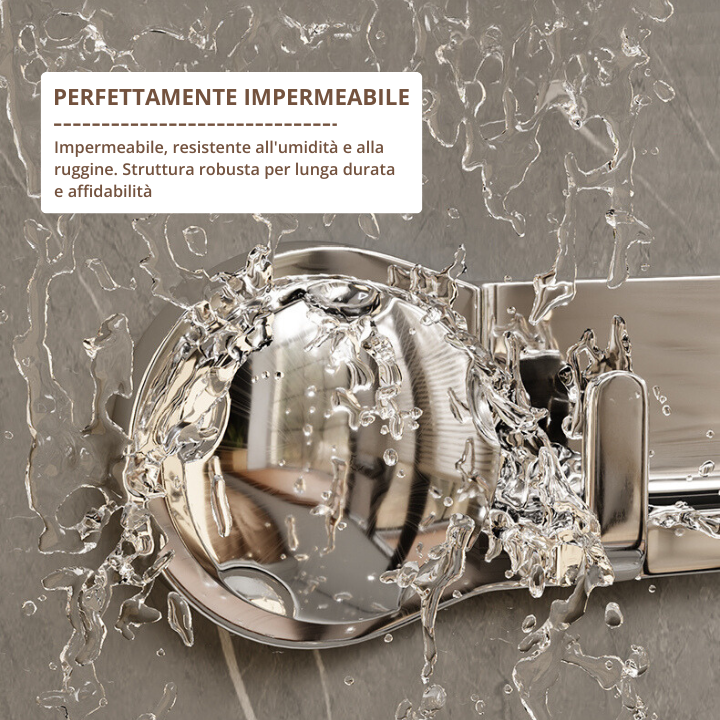 🌂 Supporti in acciaio inox con 5 ganci, comodi e capaci di sostenere fino a 20 kg