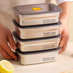 🇮🇹 (Prendi 6+3 gratis) Scatola ermetica in acciaio inox tedesco 316 per conservare gli alimenti