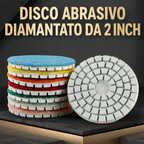Disco Lucidante Diamantato ad Acqua 2 Pollici (5cm) – Tampone Morbido per Pietra e Giada, Compatibile con Smerigliatrice Angolare