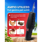 🇮🇹 Macchina per la rimozione delle piume di pollame ad alta potenza, portatile con caricatore rapido