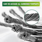 Testina per Decespugliatore Universale — 6 Lame in Acciaio al Carbonio Temprato | Durata 10 Anni