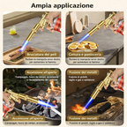Cannello A Gas Mini In Ottone Con Accensione Automatica