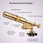 Cannello A Gas Mini In Ottone Con Accensione Automatica