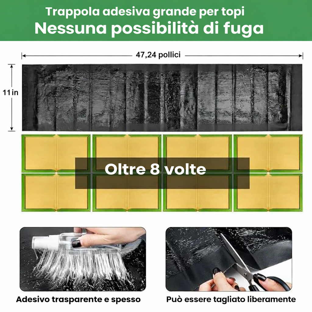 Trampas Adhesivas Profesionales – Extra Grandes para Atrapar Más Rápido