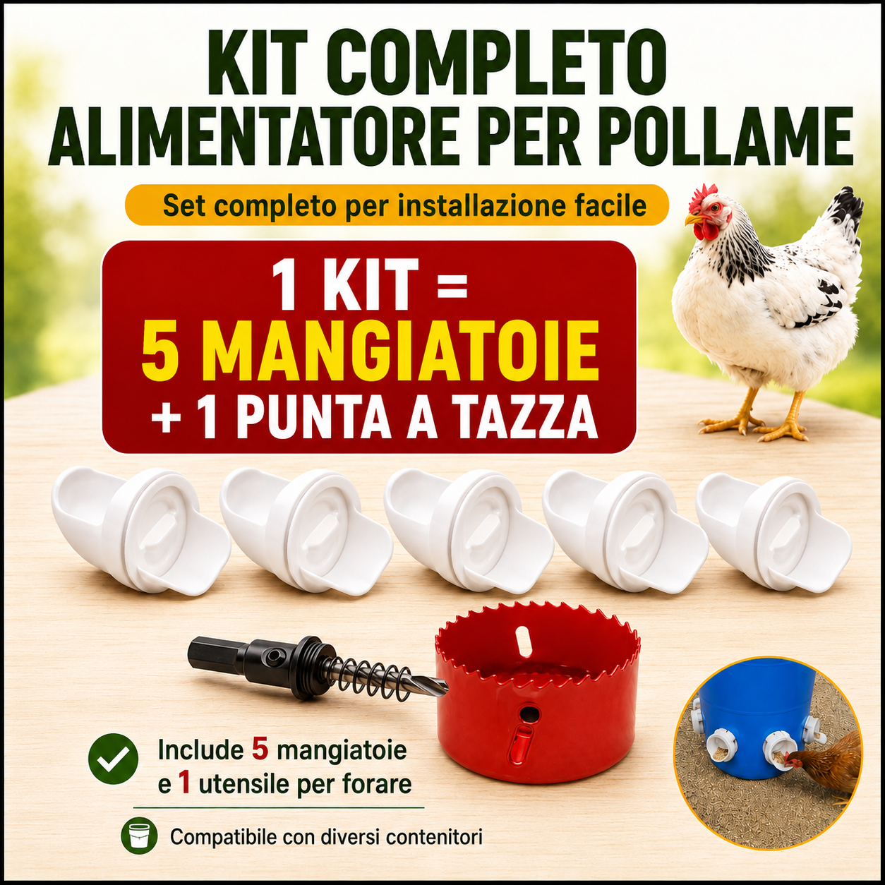 KIT ALIMENTATORE PER POLLAME