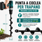 Trivella a Spirale per Trapano da Giardino
