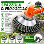 Disco in Filo d’Acciaio per Decespugliatore — Taglio a 360° | Compatibilità Universale