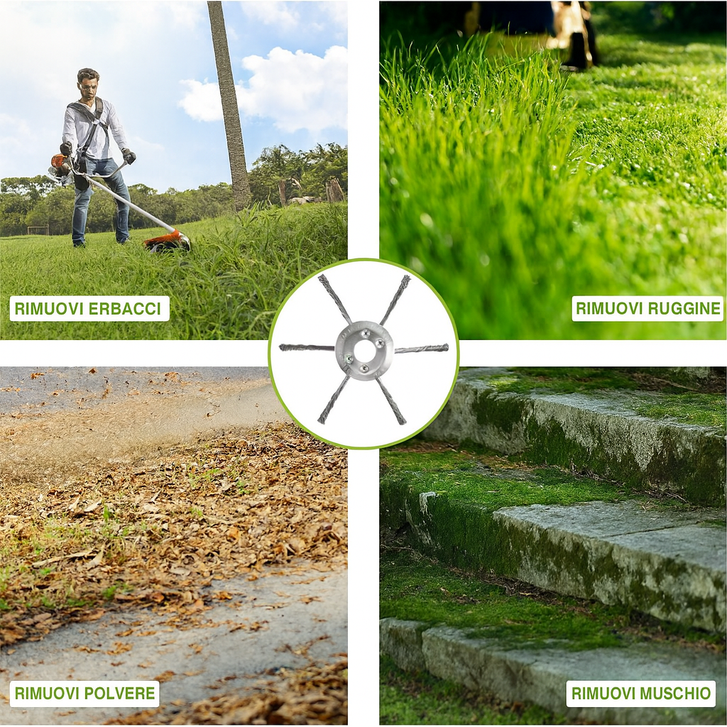 Testina Tagliaerba in Acciaio Intrecciato 6 Fili