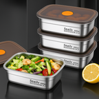 🥗 Contenitore per alimenti in acciaio inossidabile 316 con coperchio sottovuoto