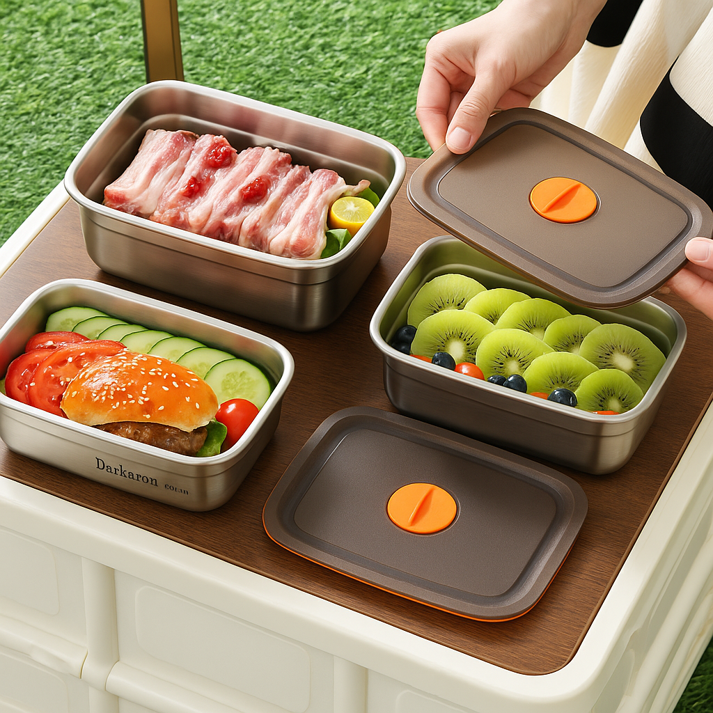 🥗 Contenitore per alimenti in acciaio inossidabile 316 con coperchio sottovuoto