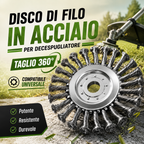 ⚙️ Disco de Alambre de Acero para Desbrozadora — Corte 360° | Compatible Universal