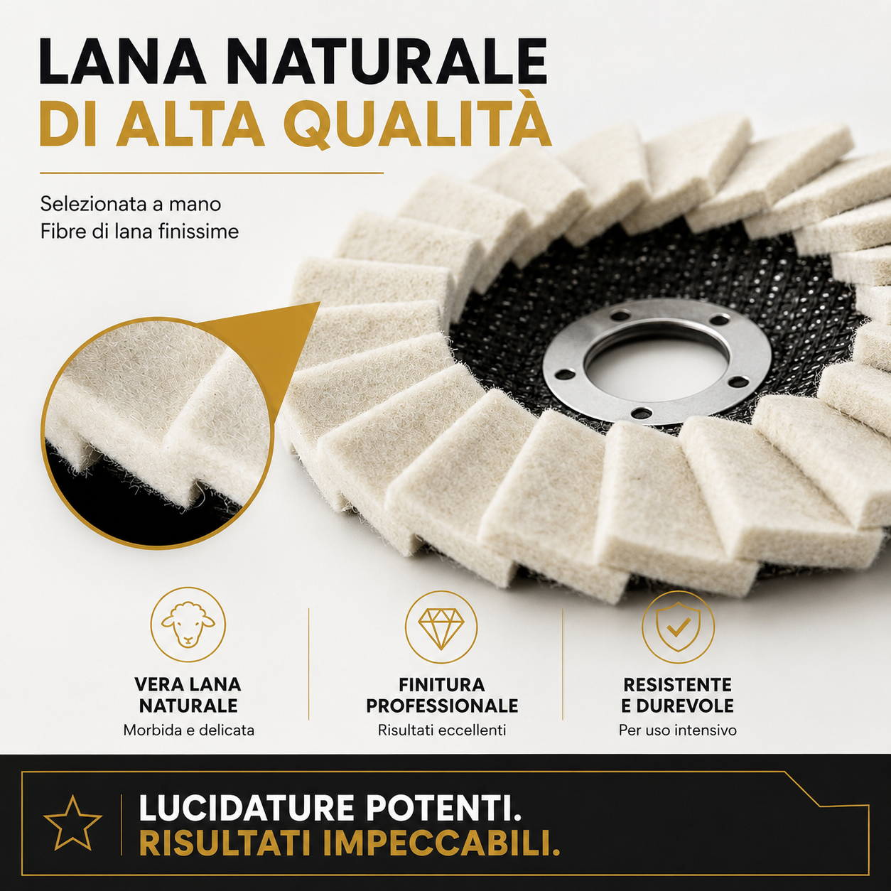 ⚙️ Disco di Lucidatura Multiuso – Ripristina e Dona Brillantezza