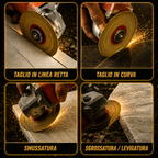 ⚙️ Disco Diamantato Multifunzione 2 In 1 Per Taglio E Levigatura