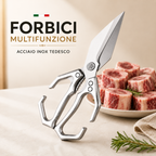 🇮🇹 Grandi forbici con lama a forma di diamante, realizzate in solido acciaio inossidabile importato dalla Germania