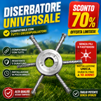 🔥 Testina tagliaerba con 6 lame in acciaio intrecciato inossidabile