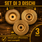 ⚙️ Set di Dischi di Sgrossatura per Legno — Acciaio al Carbonio