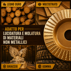 ⚙️ Set di Dischi di Sgrossatura per Legno — Acciaio al Carbonio