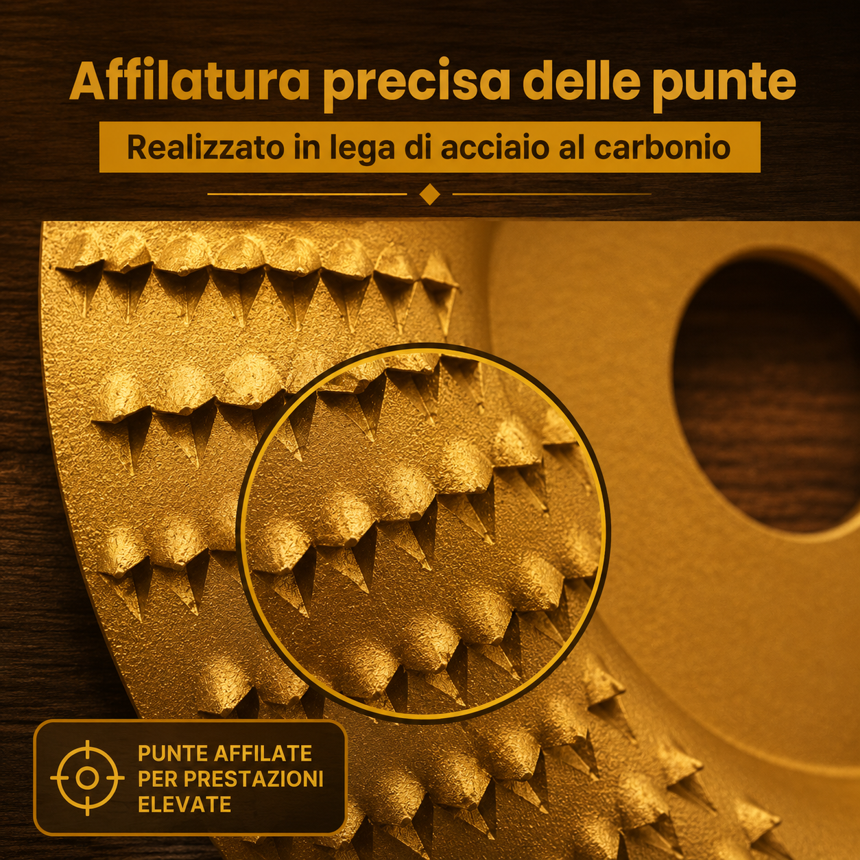 ⚙️ Set di Dischi di Sgrossatura per Legno — Acciaio al Carbonio