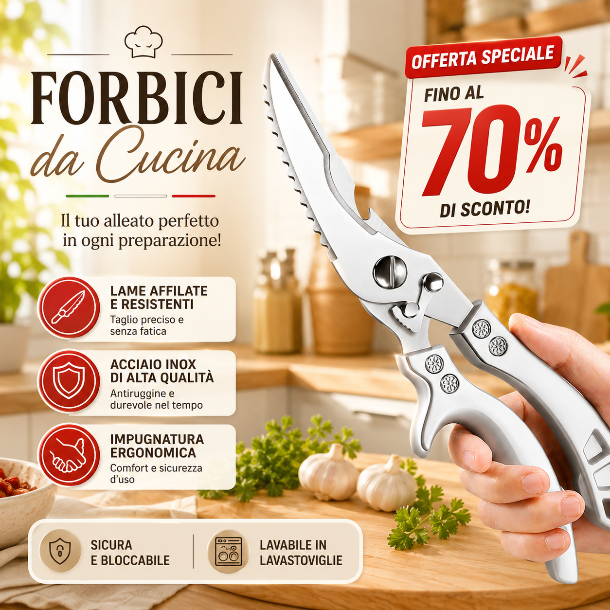 ✂️ Forbici in acciaio premium importate dalla Repubblica Federale di Germania