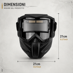 ⛑️ Maschera Da Saldatura Con Oscuramento Automatico 0,1 Ms – Smontabile In 2 Parti, Protezione Totale