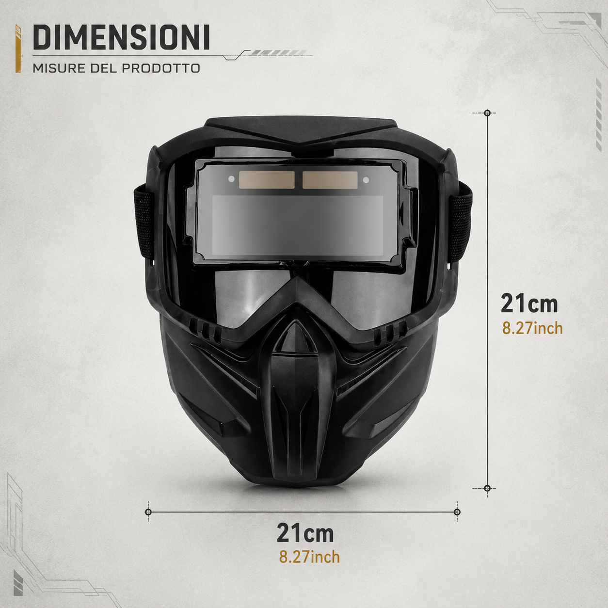 ⛑️ Maschera Da Saldatura Con Oscuramento Automatico 0,1 Ms – Smontabile In 2 Parti, Protezione Totale