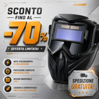 ⛑️ Maschera Da Saldatura Con Oscuramento Automatico 0,1 Ms – Smontabile In 2 Parti, Protezione Totale