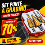 ⚙️ TitanDrill™ – Set di Punte a Gradini in Titanio (6 Punte Multifunzionali)