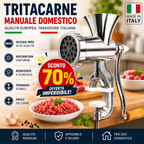 🍖 Tritacarne manuale domestico con insaccatore per salsicce, compatto e pratico