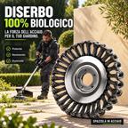 ⚙️ Soluzione diserbante ecologica – Testina in acciaio intrecciato ad azione 100% meccanica