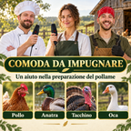 🐔 Spiumatrice Elettrica — 60 Secondi per Volatile