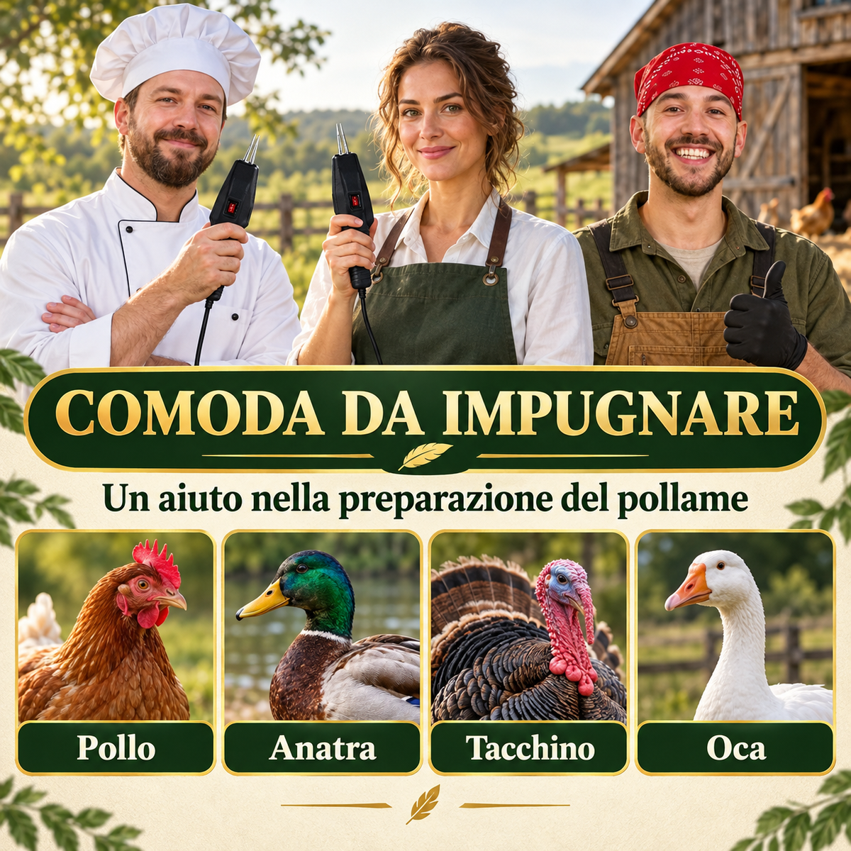 🐔 Spiumatrice Elettrica — 60 Secondi per Volatile