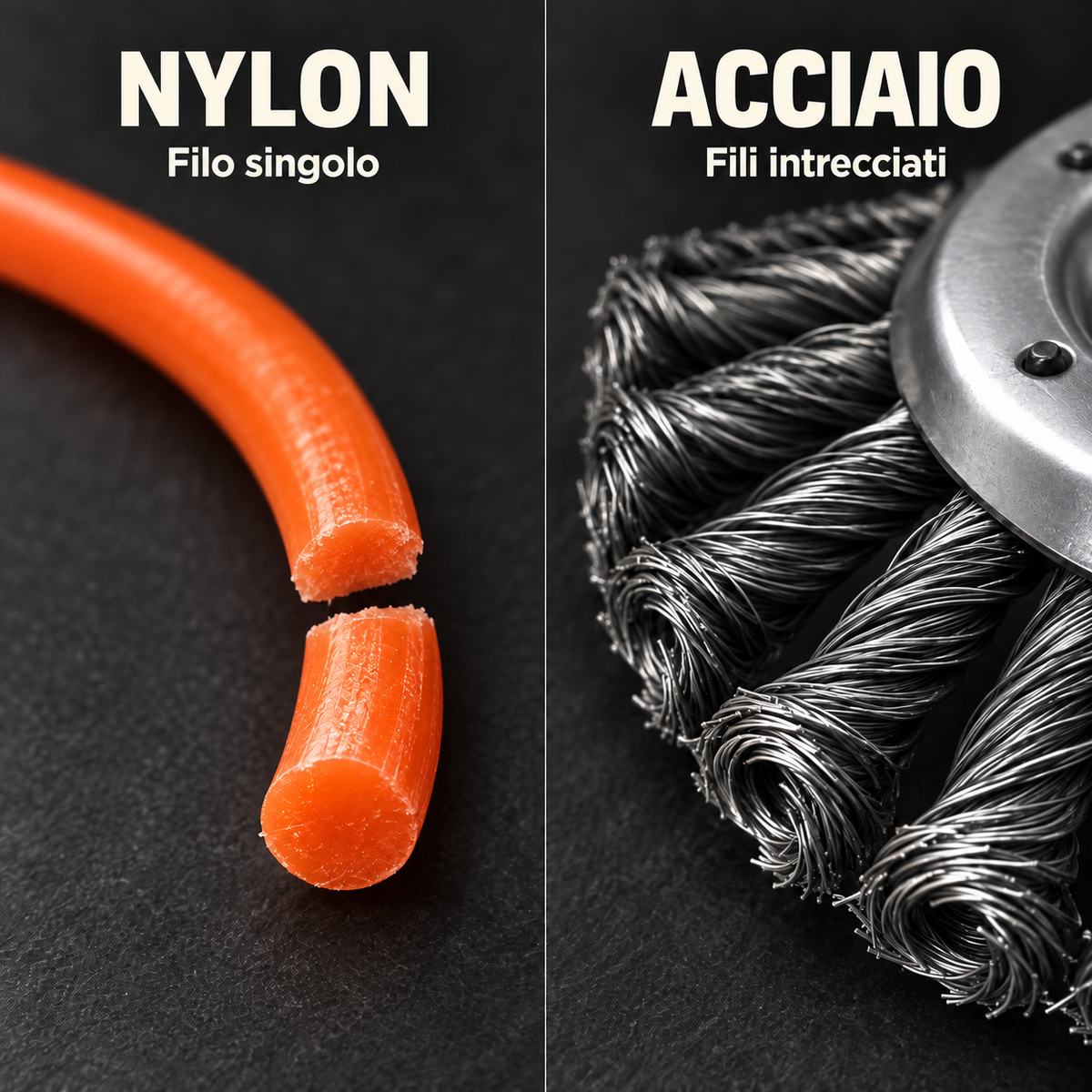 ⚙️ Soluzione diserbante ecologica – Testina in acciaio intrecciato ad azione 100% meccanica