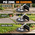 ⚙️ Soluzione diserbante ecologica – Testina in acciaio intrecciato ad azione 100% meccanica