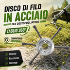 🔥 Testina tagliaerba con 6 lame in acciaio intrecciato inossidabile