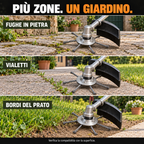 🔥 Testina tagliaerba con 6 lame in acciaio intrecciato inossidabile
