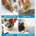 ⚙️ Disco Diamantato Multifunzione 2 In 1 Per Taglio E Levigatura