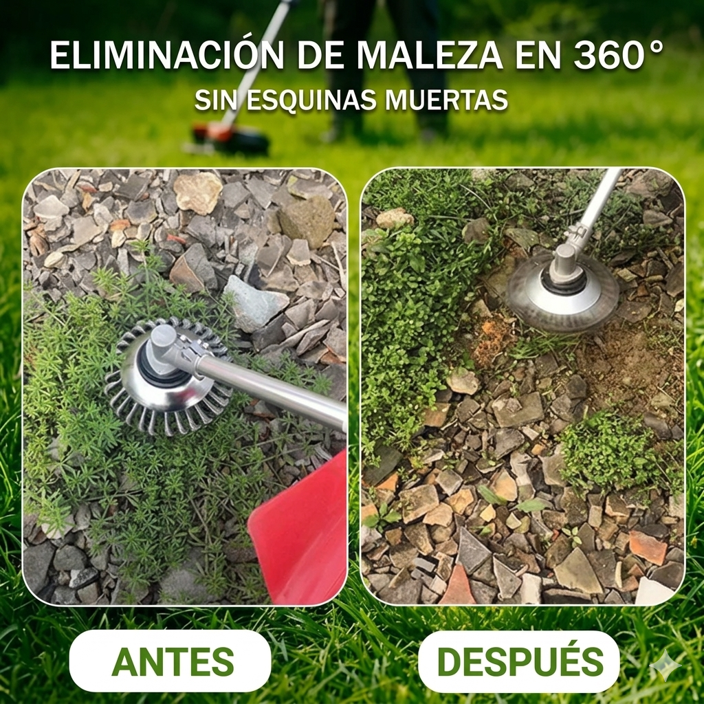 ⚙️ Disco de Alambre de Acero para Desbrozadora — Corte 360° | Compatible Universal