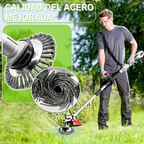 ⚙️ Disco de Alambre de Acero para Desbrozadora — Corte 360° | Compatible Universal