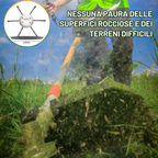 [🔥SCONTO DEL 70% - SOLO PER OGGI] La testina del tosaerba ha 6 bordi in acciaio inossidabile
