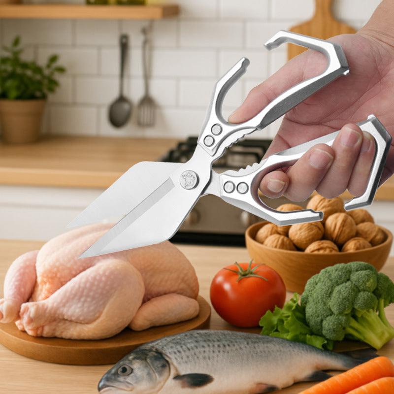 Grandi forbici con lama a forma di diamante, realizzate in solido acciaio inossidabile importato dalla Germania