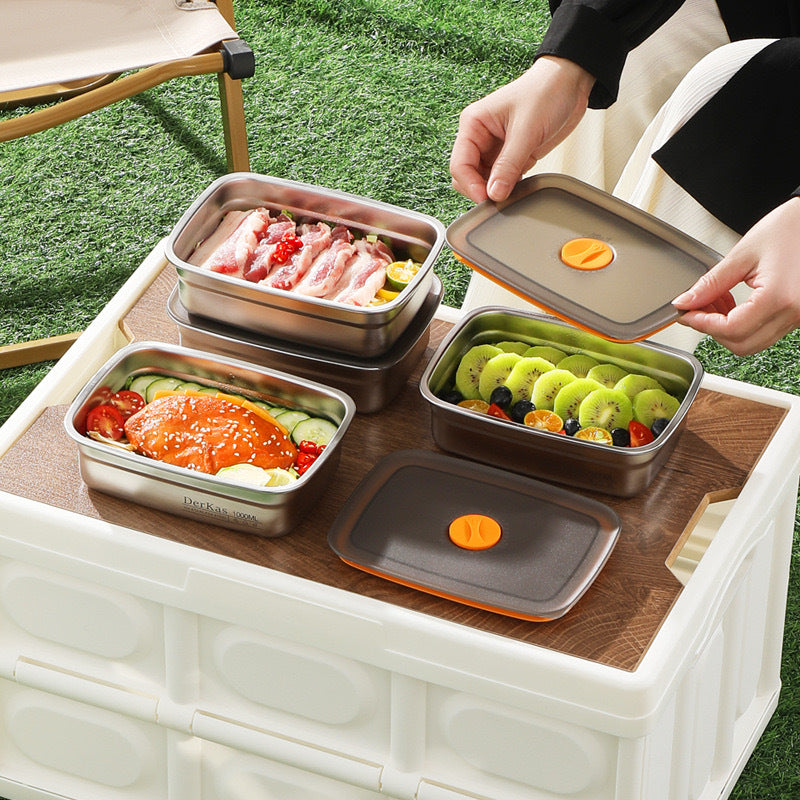 🇮🇹 (6 +🎁3 GRATIS) Scatola ermetica in acciaio inox 316 per conservare gli alimenti