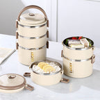 Set di scatola per il pranzo a 2 livelli con borsa termica Lucky Box