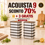 70% OFF | Set di contenitori sottovuoto in acciaio inox 316L