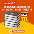 [Set 6 + 🎁 3 Gratis] Vassoio per alimenti in acciaio inossidabile 316 (22,5*15*6 cm)