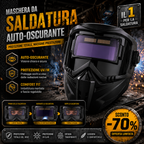 🇮🇹 Maschera Da Saldatura Con Oscuramento Automatico 0,1 Ms – Smontabile In 2 Parti, Protezione Totale