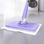 Mop con Cambio del Panno, Design del Manico a Spinta-Tiro con Asciugamano Monouso (LTT)