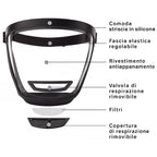 🇮🇹 Maschera integrale di protezione, conforme agli standard UE dei materiali antiurto