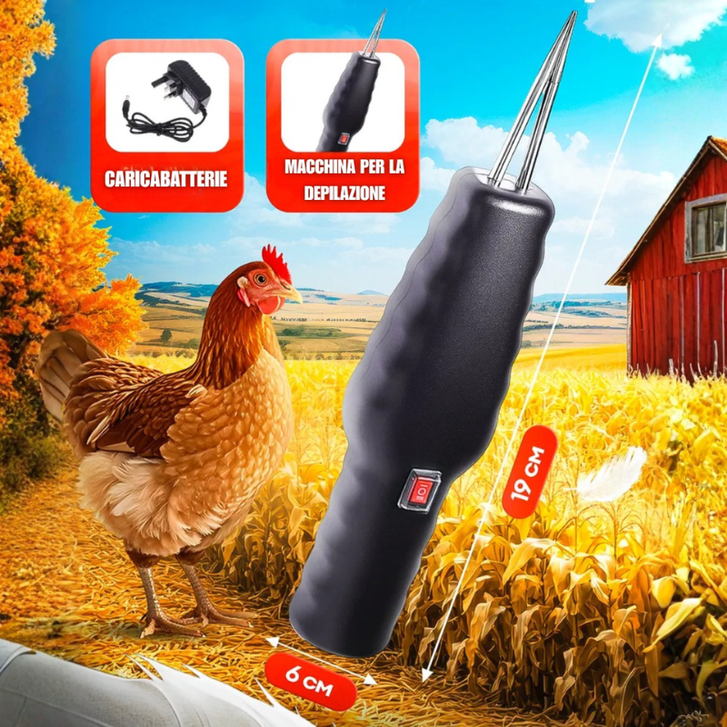 Macchina portatile per spiumatura di polli |🎁 Caricabatterie gratuito